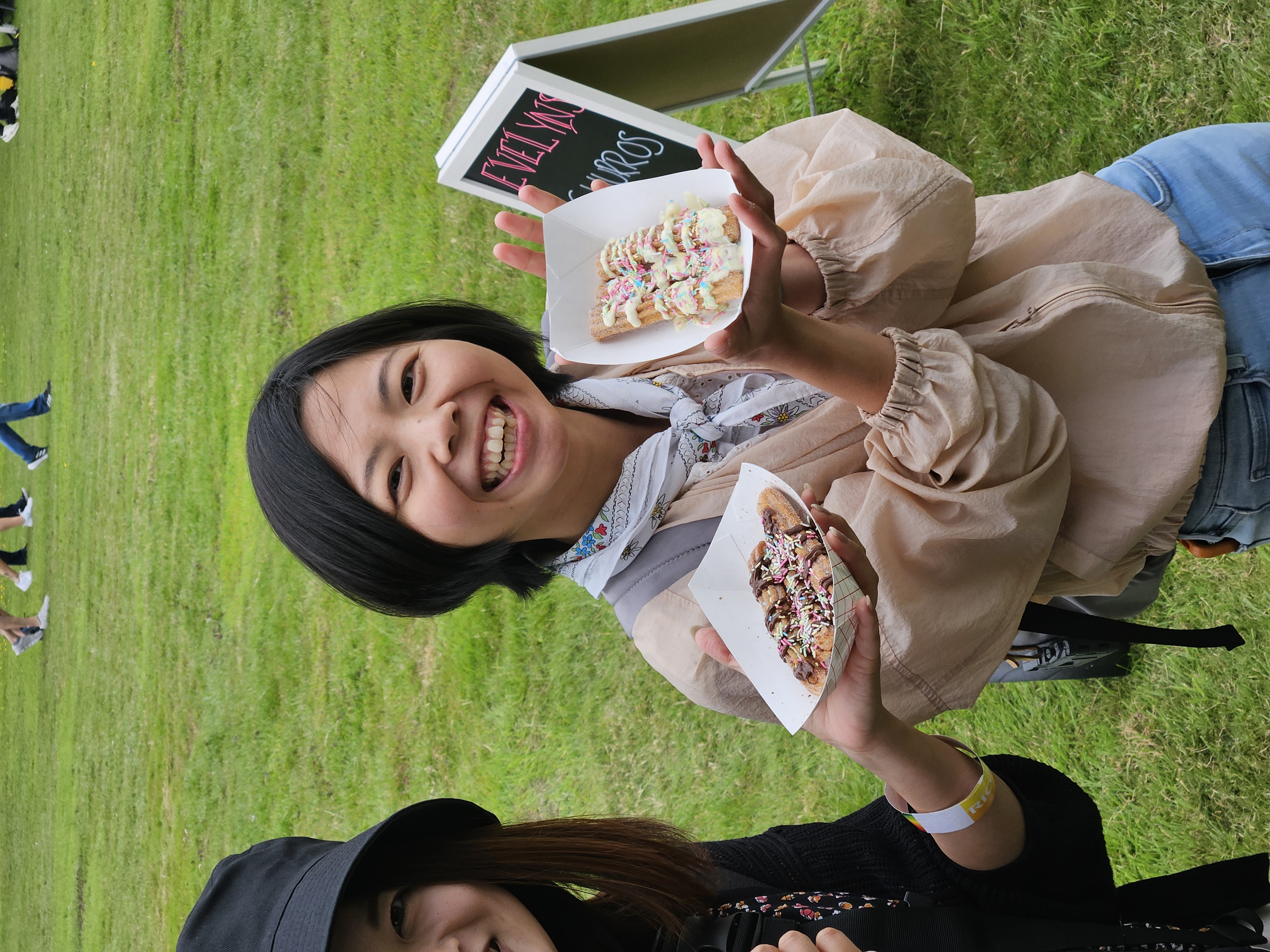 Churros service in action at an event
