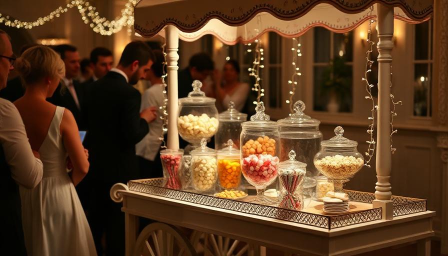 Sweet cart service in action at an event